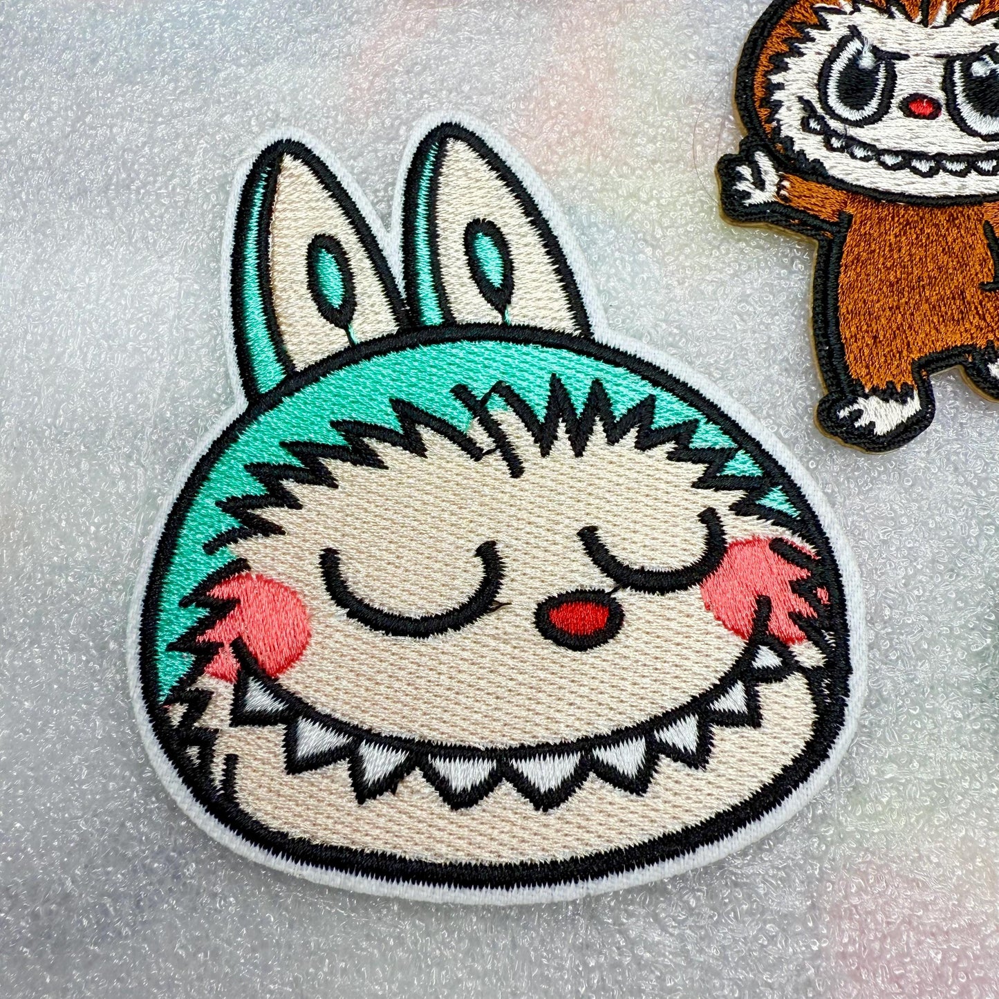 Labubu iron on embroidered fabric patch iron on patch crafts DIY