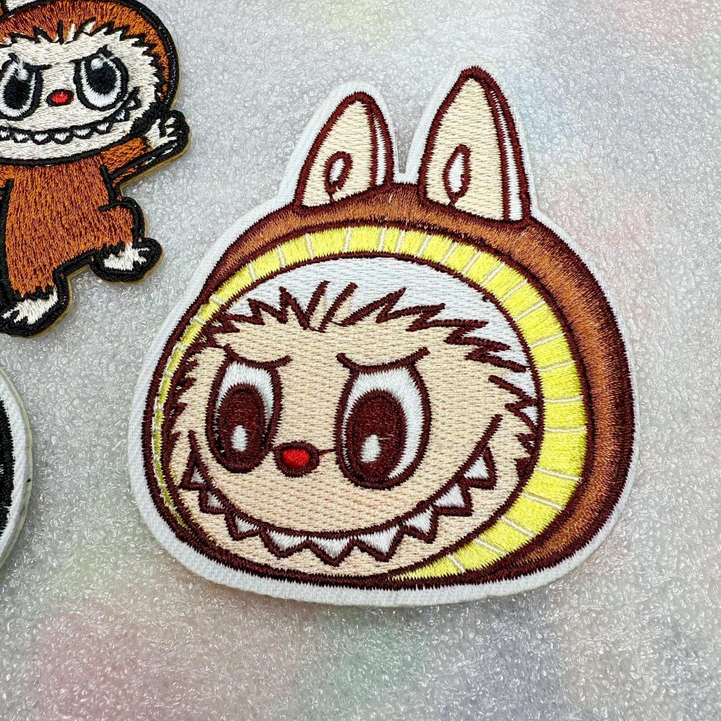 Labubu iron on embroidered fabric patch iron on patch crafts DIY